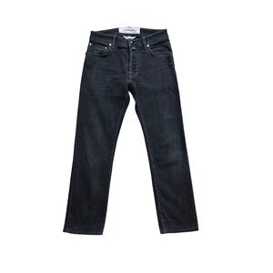 Jacob Cohen Luxury Jeans Faded Black Italian Denim Straight Leg Women Size 31